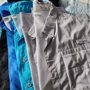 Mens Columbia Shirts x7